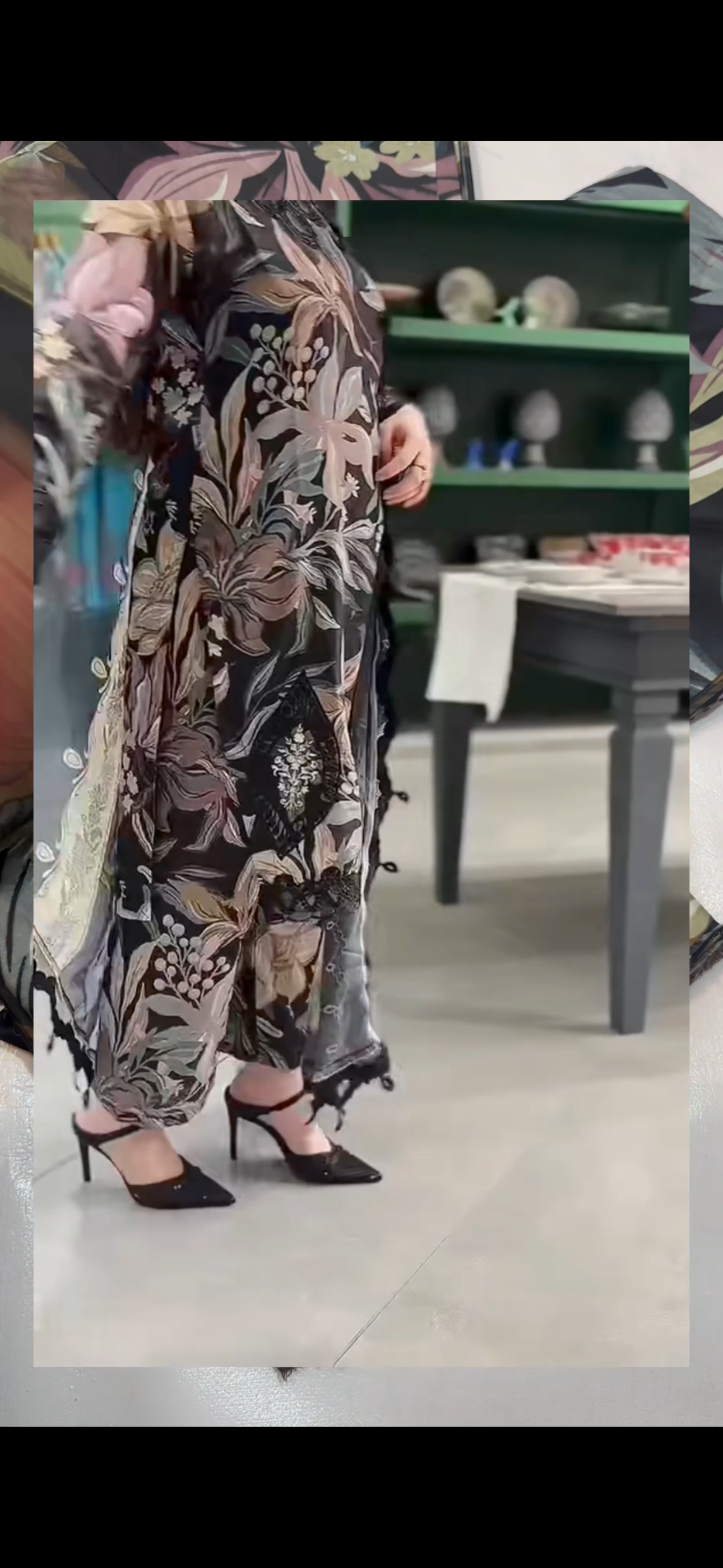 3PC Printed Collection Black