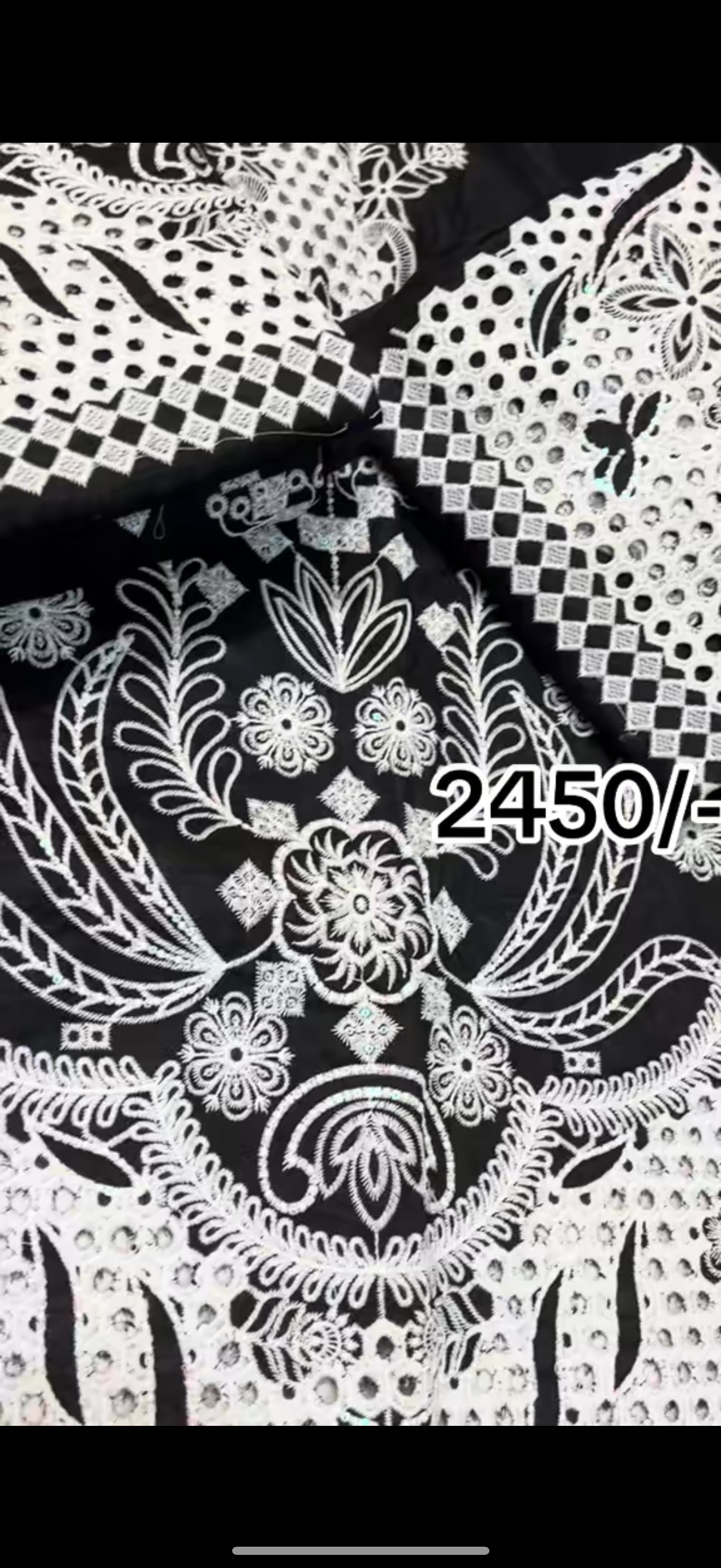 2PC Premium Black Chicken Kari Suit 🖤